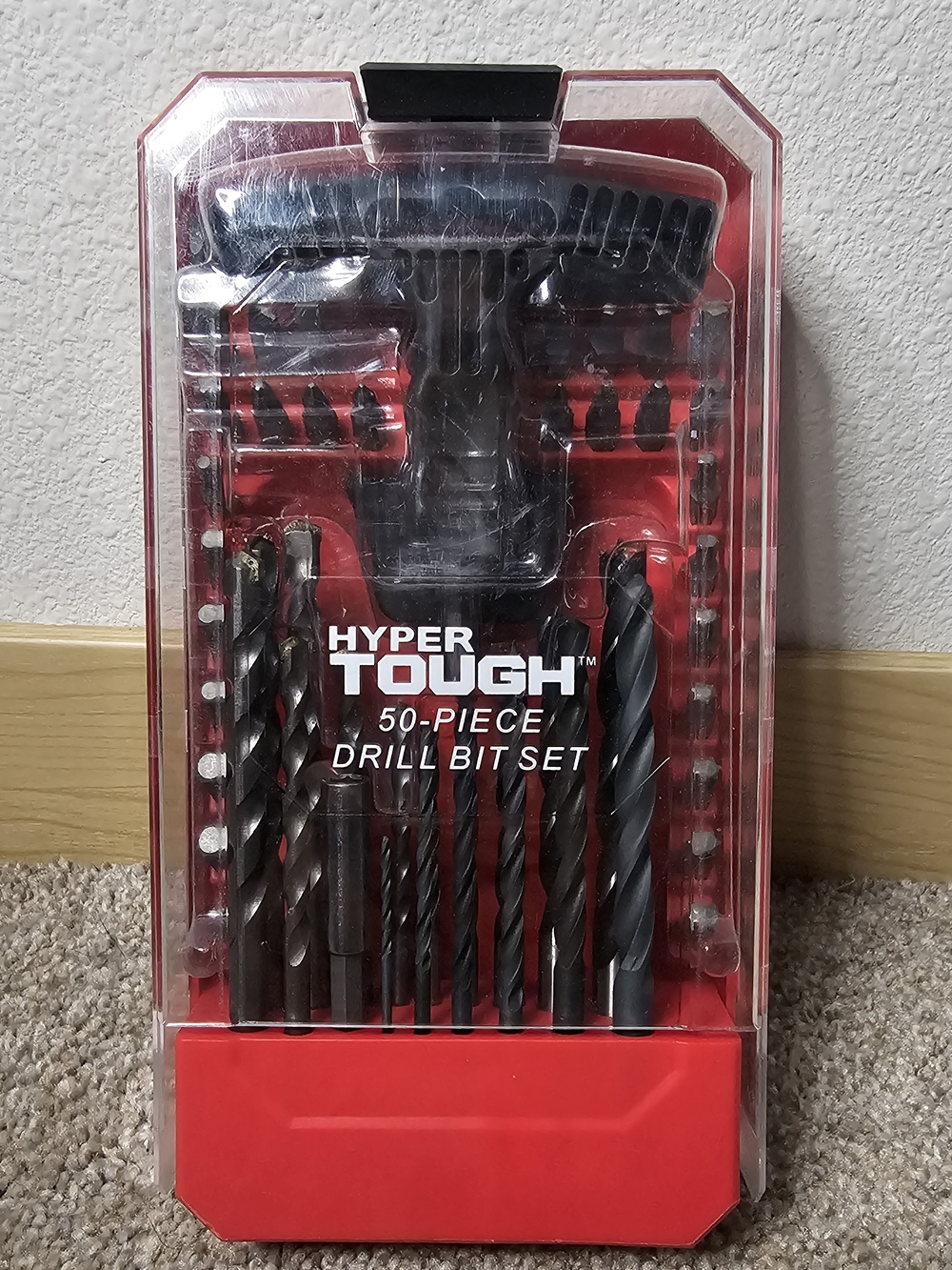 Hyper Tough 50-Piece Drill & Driver Bit Set - Red